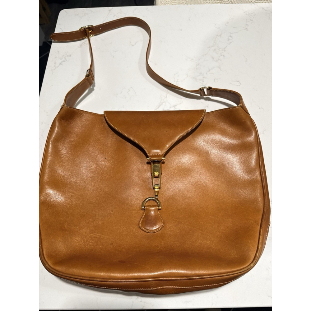 Gucci Rare Vintage 1970's "Jackie" Large Leather Hobo Bag - Picture 3 of 16